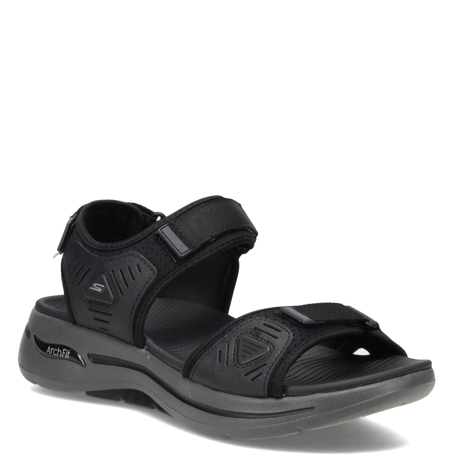 Skechers Men's Gowalk Arch Fit Hook & Loop Walking Sandals - Lightweight Comfortable Outdoor Hiking Shoes for Men, Perfect for Beach, River, Fishing & Summer Adventures