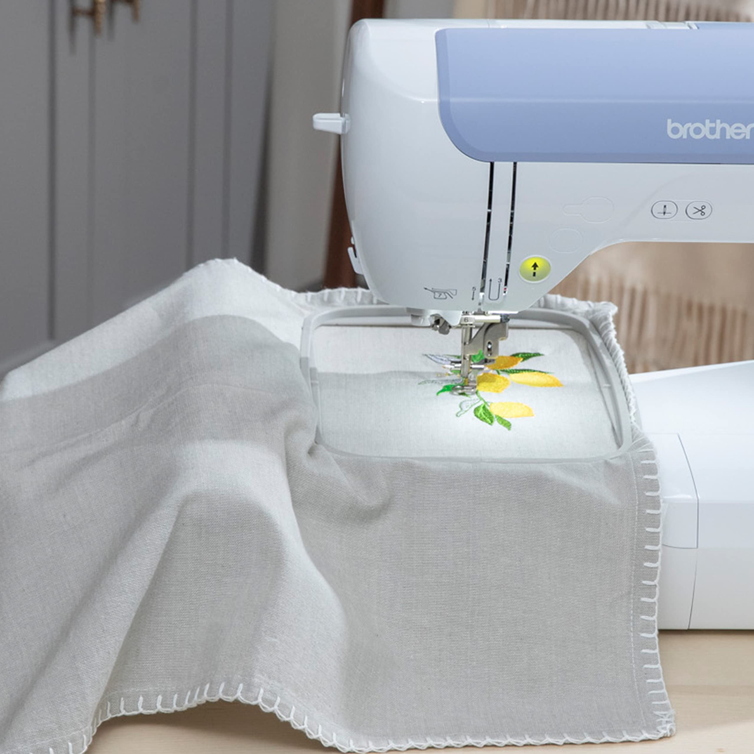 Brother PE900 Wireless Embroidery Machine with WiFi Connectivity - White | Perfect for Home Crafting, DIY Projects & Small Business Embroidery Needs