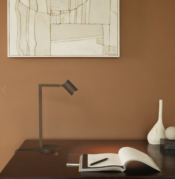 Ascoli Modern Desk Lamp with Adjustable Arm - Matte Black, Brushed Nickel & Polished Chrome Finishes - Perfect for Home Office, Study & Reading Nook Lighting