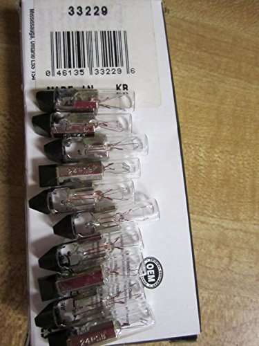 Sylvania 24PSB Miniature Light Bulbs 33229 (10-Pack) - Perfect for Automotive, Appliances, and Electronics Replacement Lighting