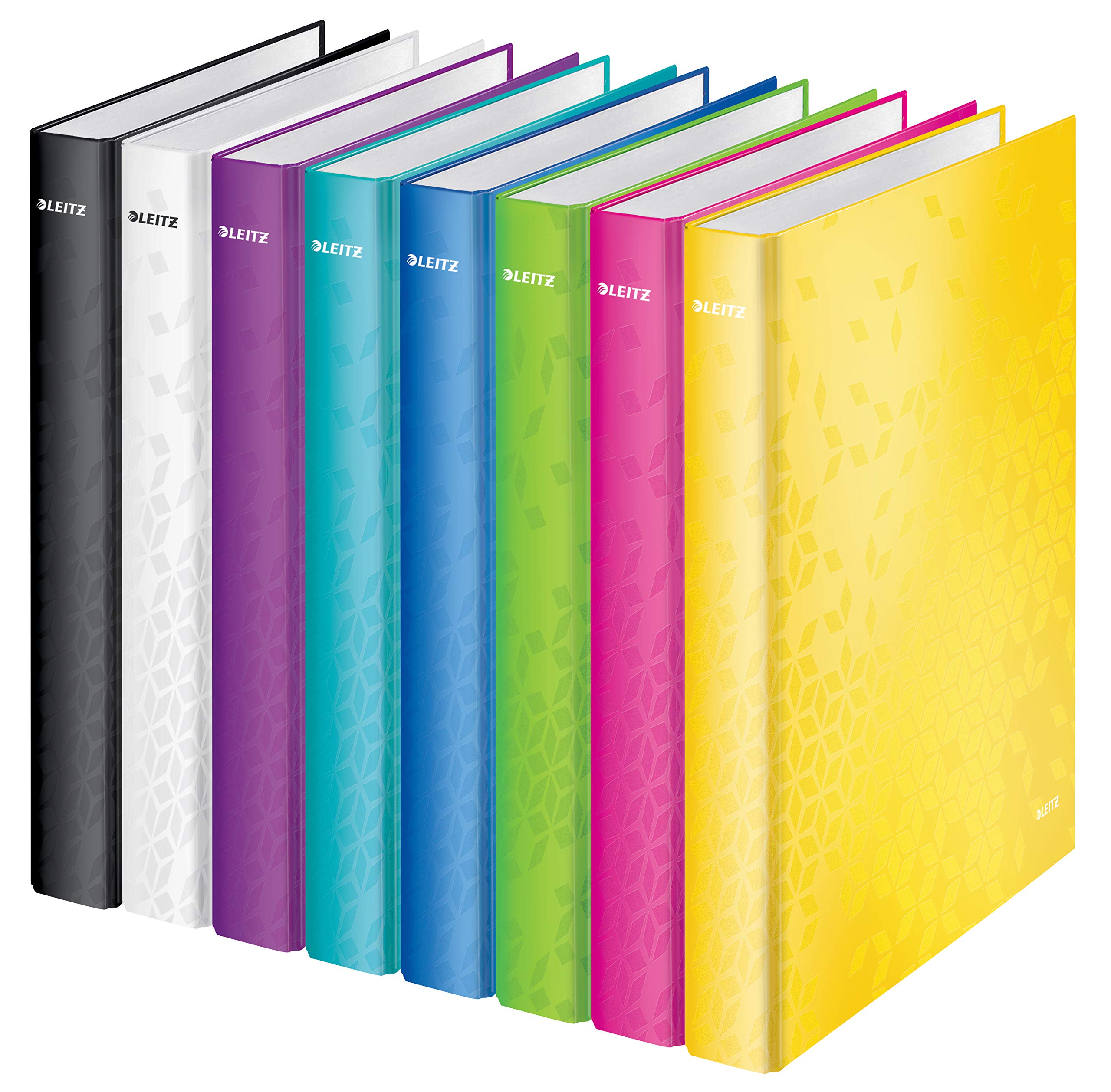 Leitz 4 Ring Binder - A4 Maxi Violet Metallic Binder for Office, School & Home Organization | Premium Document Storage Solution