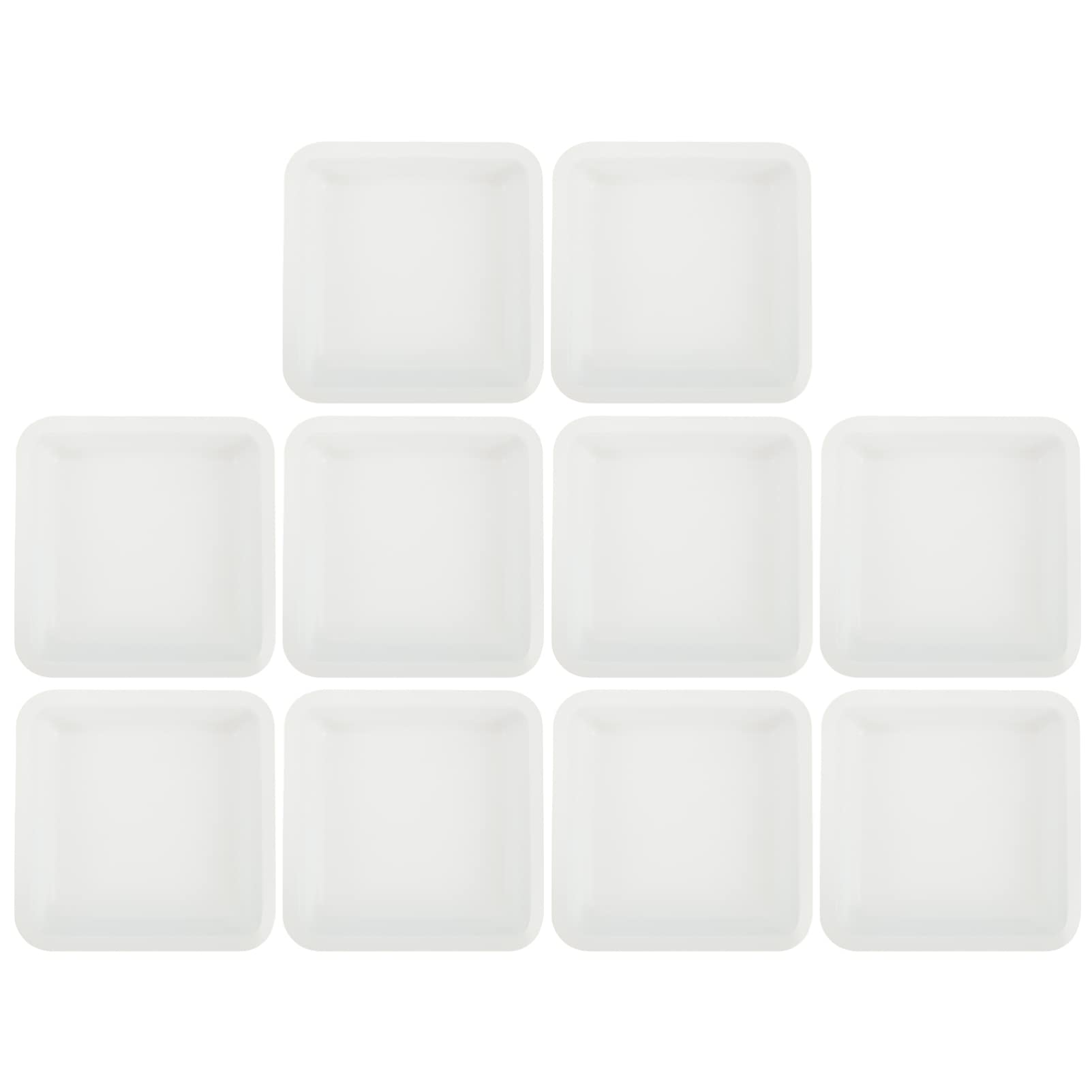 Balacoo 10pcs Disposable Plastic Weighing Boats - Square Lab Mixing & Blending Dishes, Anti-Static Weighing Plates for Laboratory, Kitchen & Scientific Measurements - Perfect for Chemical Samples, Food Prep & Lab Experiments