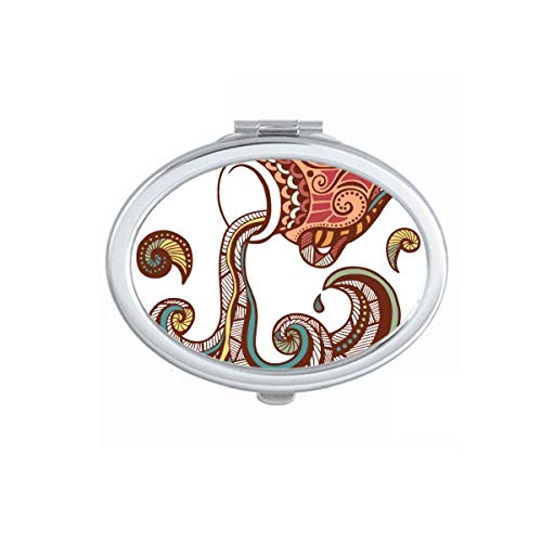 DIYthinker Aquarius Constellation Zodiac Mirror - Portable Foldable Double-Sided Makeup Mirror with Zodiac Symbol for Travel, Home Vanity & Gift Ideas