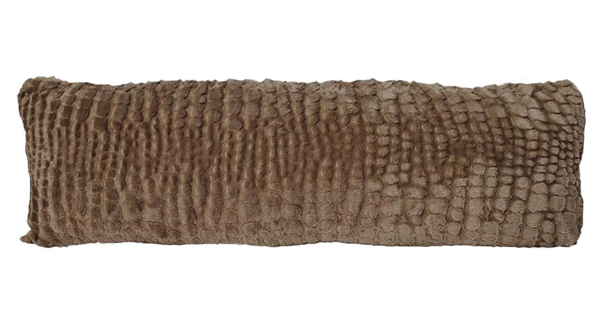 Pillowtex Body Pillow Cover - Soft Plush Faux Fur Case for Adults & Kids | Hypoallergenic & Machine Washable | Perfect for Bed, Sofa, Travel & Relaxation