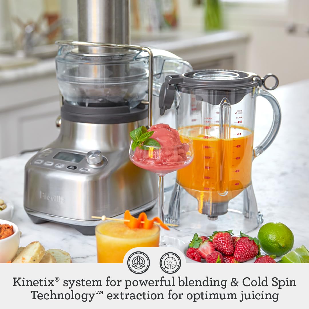 Breville 3X Bluicer Pro Blender & Juicer - Stainless Steel for Smoothies & Juicing