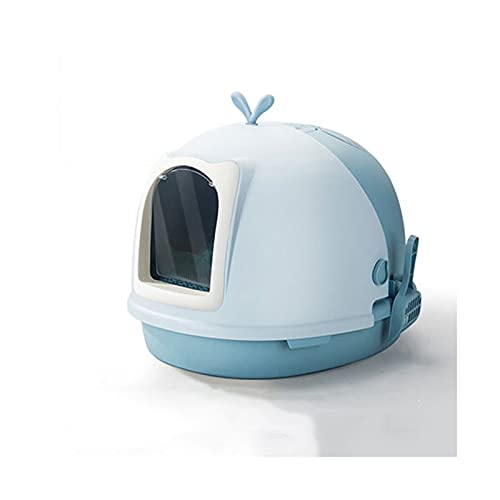 Enclosed Cat Litter Box with Drawer - Large Anti-Splash & Odor Control Cat Toilet - Easy Clean Cat Tray for Indoor Cats - Perfect for Small Spaces & Multi-Cat Homes (Color A)