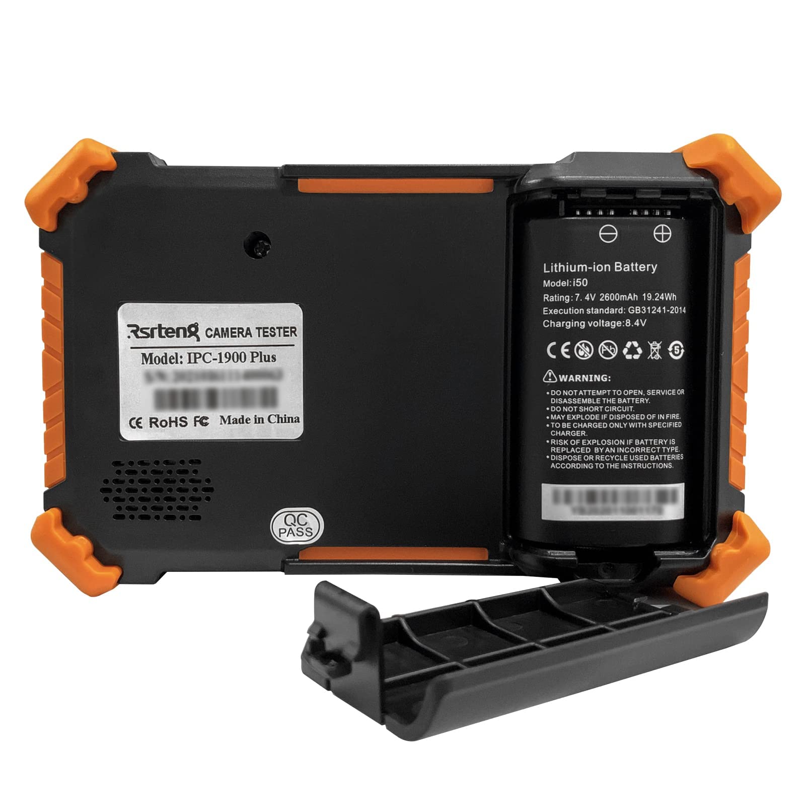 Rsrteng WT255 CCTV Camera Tester with Cable Tracer - 4K/8MP/8K/32MP IP Camera Testing, 4-inch IPS Touch Screen, POE/PTZ/DC12V Support - Perfect for Security System Installation & Maintenance