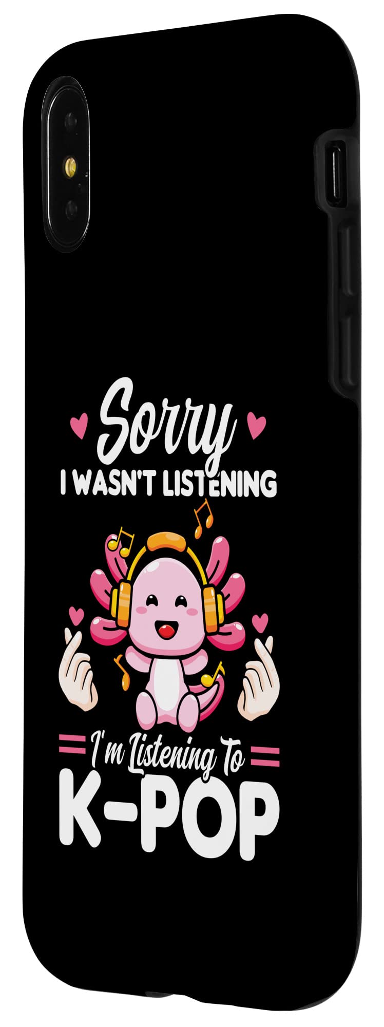 iPhone X/XS K-Pop Merchandise Case - Funny 'Sorry I Wasn't Listening' Design - Perfect for K-Pop Fans & Music Lovers
