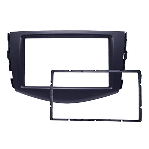 2006-2012 Toyota RAV4 2 DIN Car Stereo Dash Kit - Radio Installation Panel Frame with Fascia Trim for DVD/CD Player Upgrade | Perfect for Aftermarket Audio System Installation