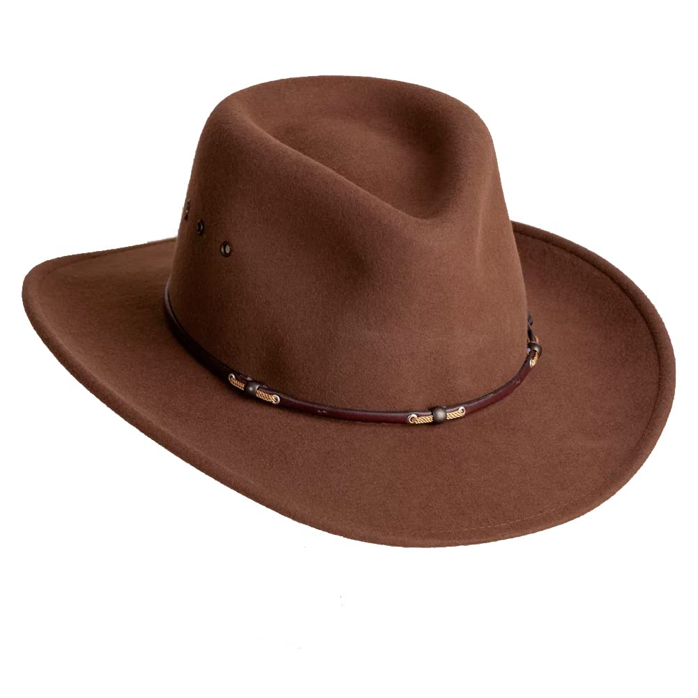 Stetson Men's Wildwood Crushable Hat - Waterproof Wool Felt Cowboy Hat for Outdoor, Travel & Western Style (Perfect for Hiking, Camping & Country Events)