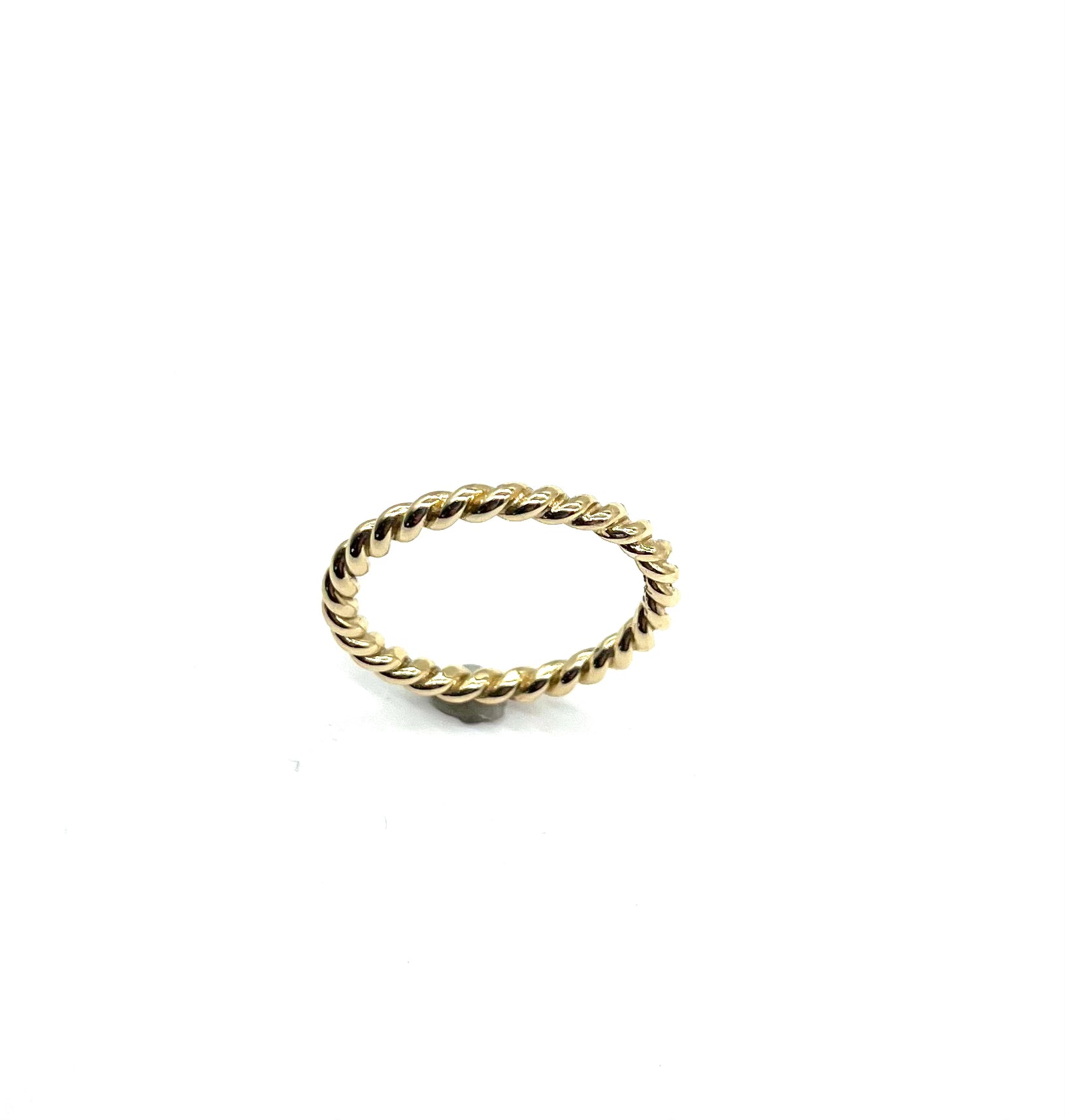 14K Yellow Gold Pandora Cable Twist Band Ring - Elegant Stackable Jewelry for Women, Perfect for Gifts, Anniversaries & Everyday Wear