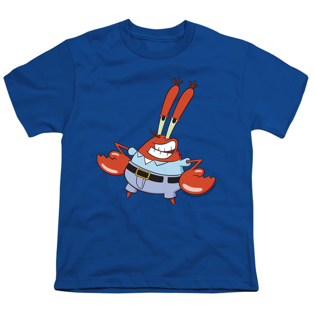 Spongebob Mr. Krabby Unisex Youth T-Shirt - Cartoon Character Graphic Tee for Kids & Teens | Perfect for School, Parties & Casual Wear