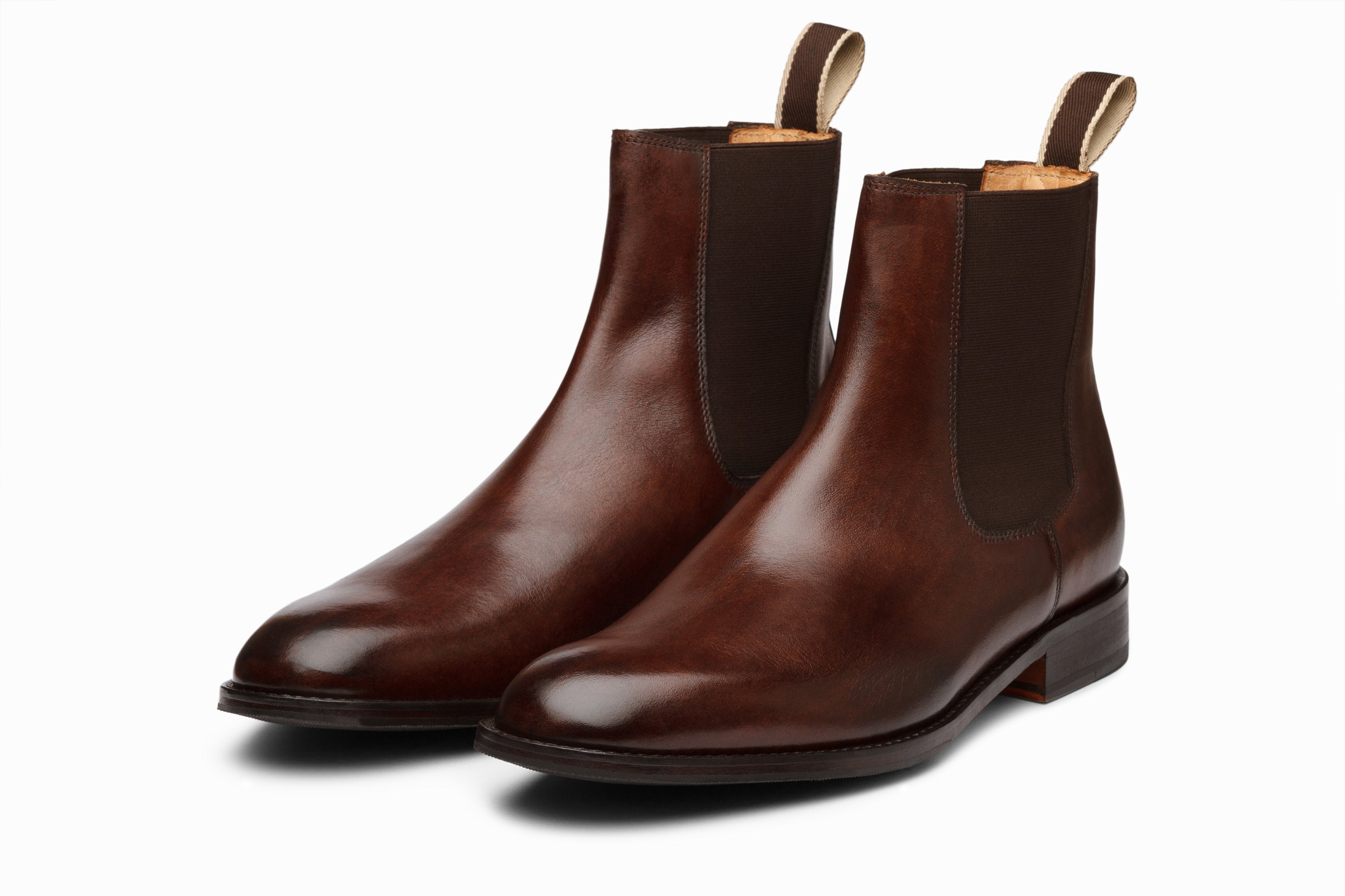 Men's Chelsea Boots Dark Brown Leather Ankle Boots - Comfortable & Stylish for Casual, Work & Outdoor Wear