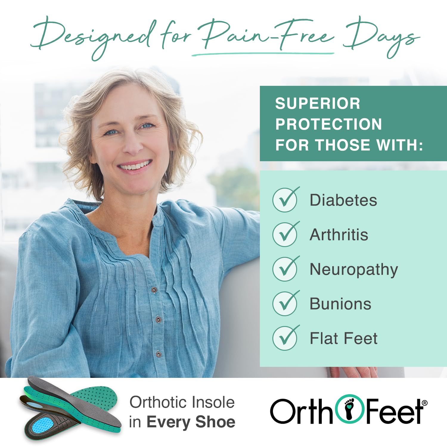 Orthofeet Women's Orthopedic Slippers for Plantar Fasciitis, Heel & Arch Pain Relief - Comfortable House Shoes with Arch Support & Cushioning - Ideal for Indoor Use, Relaxation & Post-Surgery Recovery