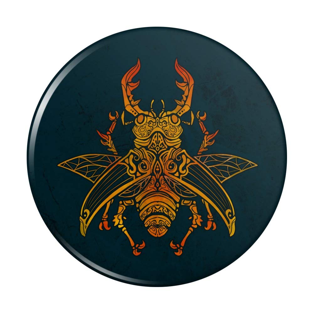 Steampunk Stag Beetle Refrigerator Magnet - Vintage Style Decorative Kitchen Fridge Locker Button - Perfect for Home, Office, and Dorm Decor