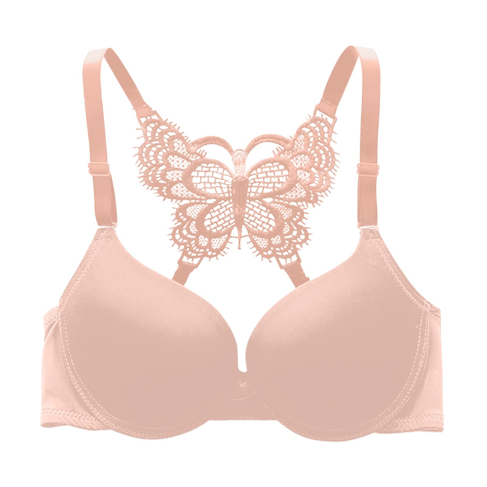 Wirefree Seamless Bralette for Women - Comfortable Demi Bras with Smoothing Support, Strappy Design - Perfect for Everyday Wear, Yoga & Lounge