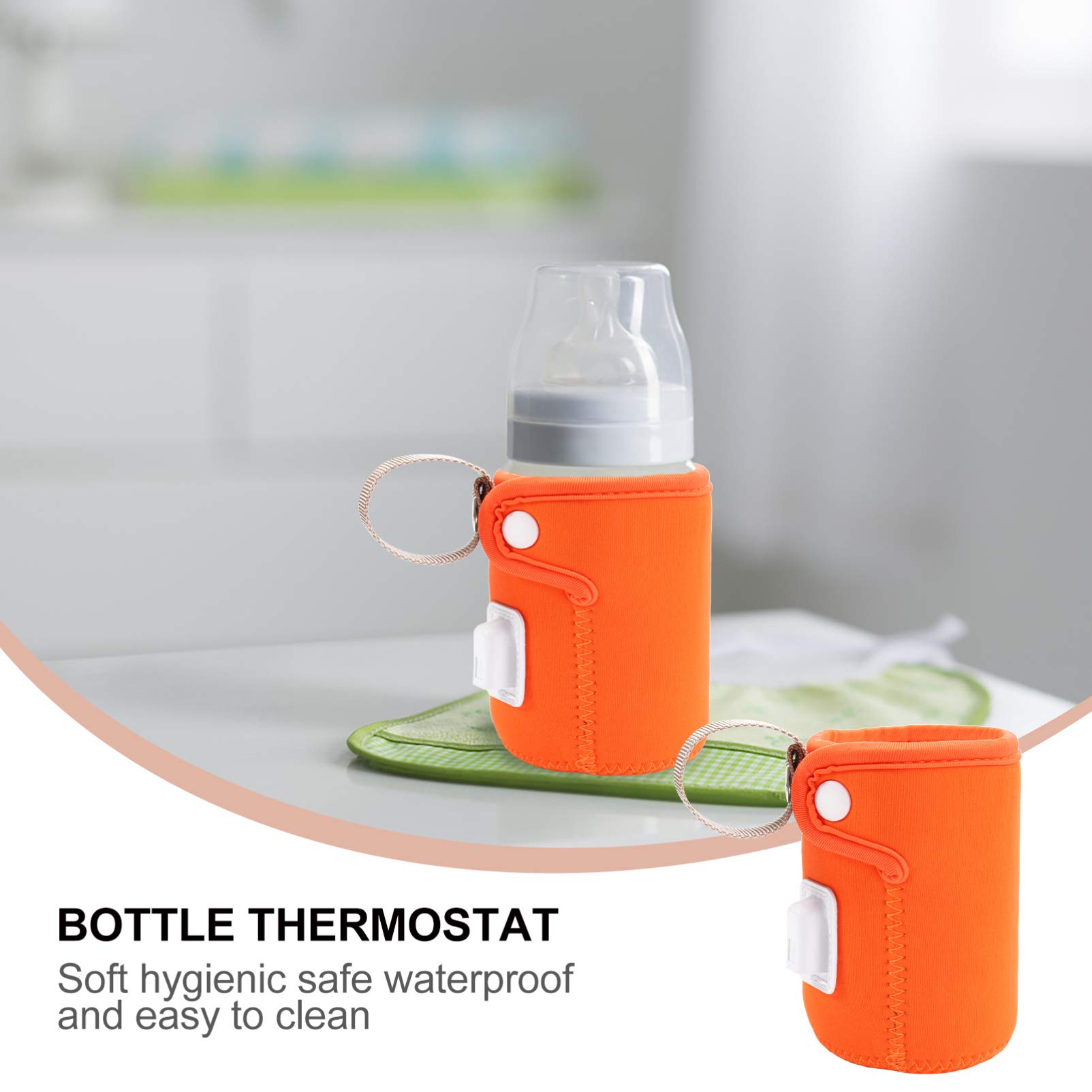 Portable USB Electric Baby Bottle Warmer - Travel Milk Bottle Heater Bag for On-the-Go Parents | Perfect for Car, Office & Outdoor Use