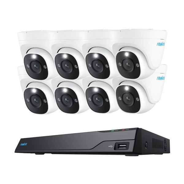 NVS16 12MP 16-Channel PoE Security Camera System with Color Night Vision - Ideal for Home, Office & Business Surveillance