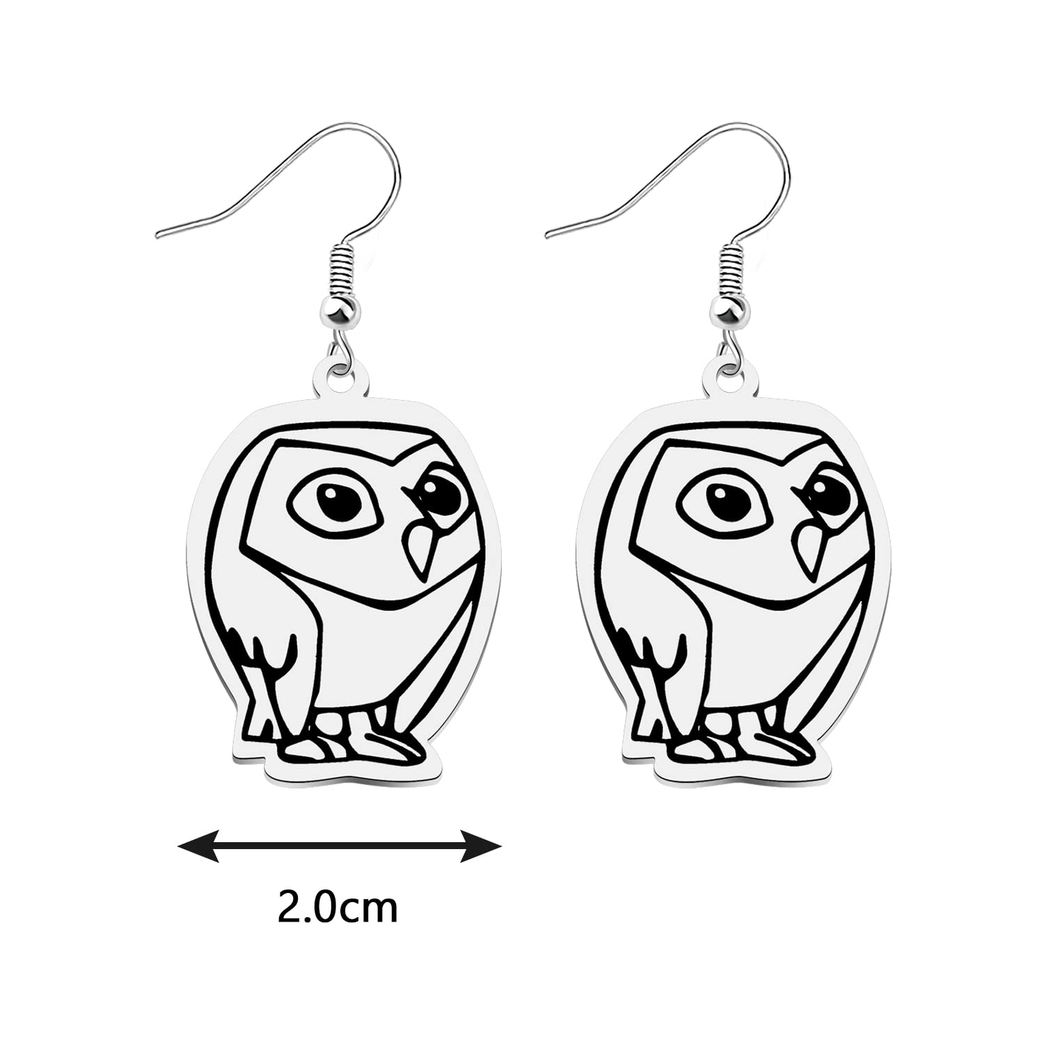 Owlbert Staff Earrings - The Owl House Inspired Jewelry for Fans | Disney Show Collectible Gift for Cosplay & Anime Conventions