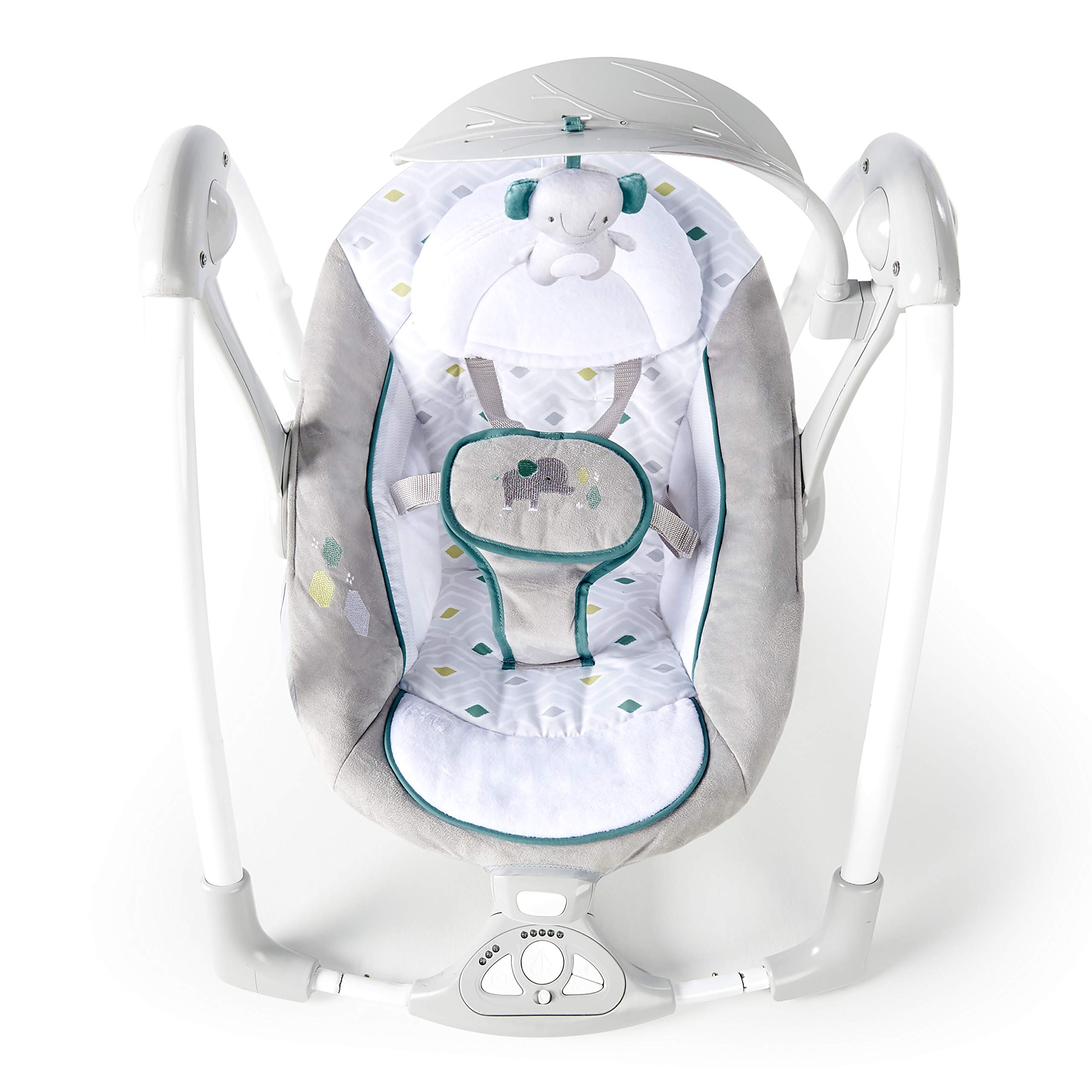 Ingenuity ConvertMe 2-in-1 Portable Baby Swing & Infant Seat with Auto Swing, Soothing Vibrations & Nature Sounds - Compact Design for 0-9 Months (6-20 lbs) - Perfect for Nursery, Travel & Hands-Free Parenting - Nash