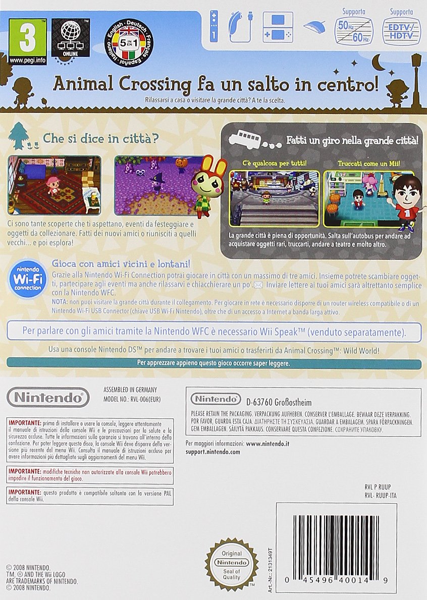 Animal Crossing: Let's Go To The City - Nintendo Selects Edition | Life Simulation Game for Wii | Perfect for Family Game Nights & Relaxing Virtual Village Life
