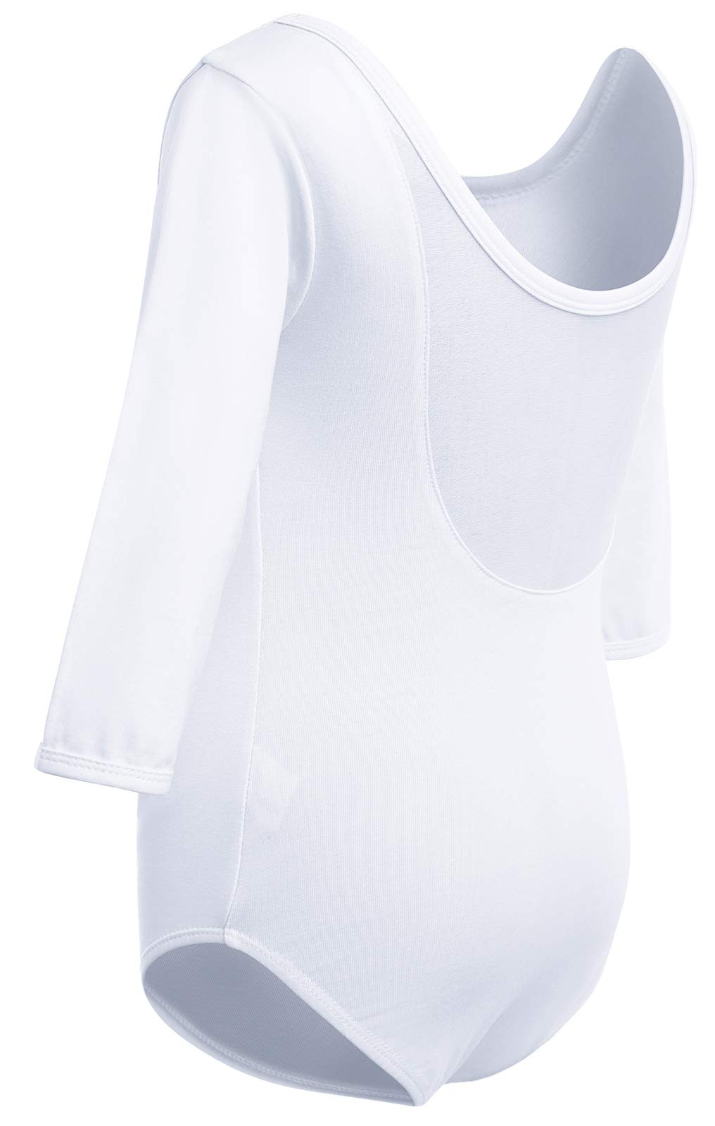 Soudittur Girls Long Sleeve Ballet Leotard - Toddler Dance Bodysuit for Ballet, Gymnastics & Performance - Soft Stretch Dancewear for Kids