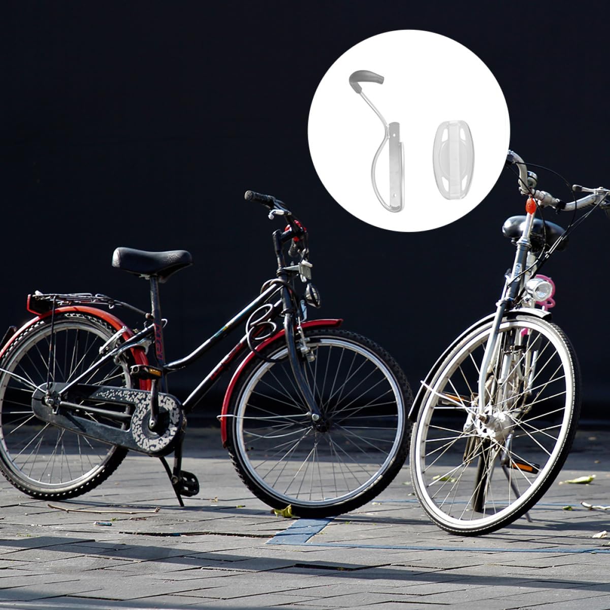 BELLIFFY Heavy Duty Wall Mounted Bike Hanger - Space Saving Garage Storage Rack with Sturdy Iron Frame & Silicone Hooks - Perfect for Organizing Bikes, Sports Gear & Tools in Garage, Basement or Shed
