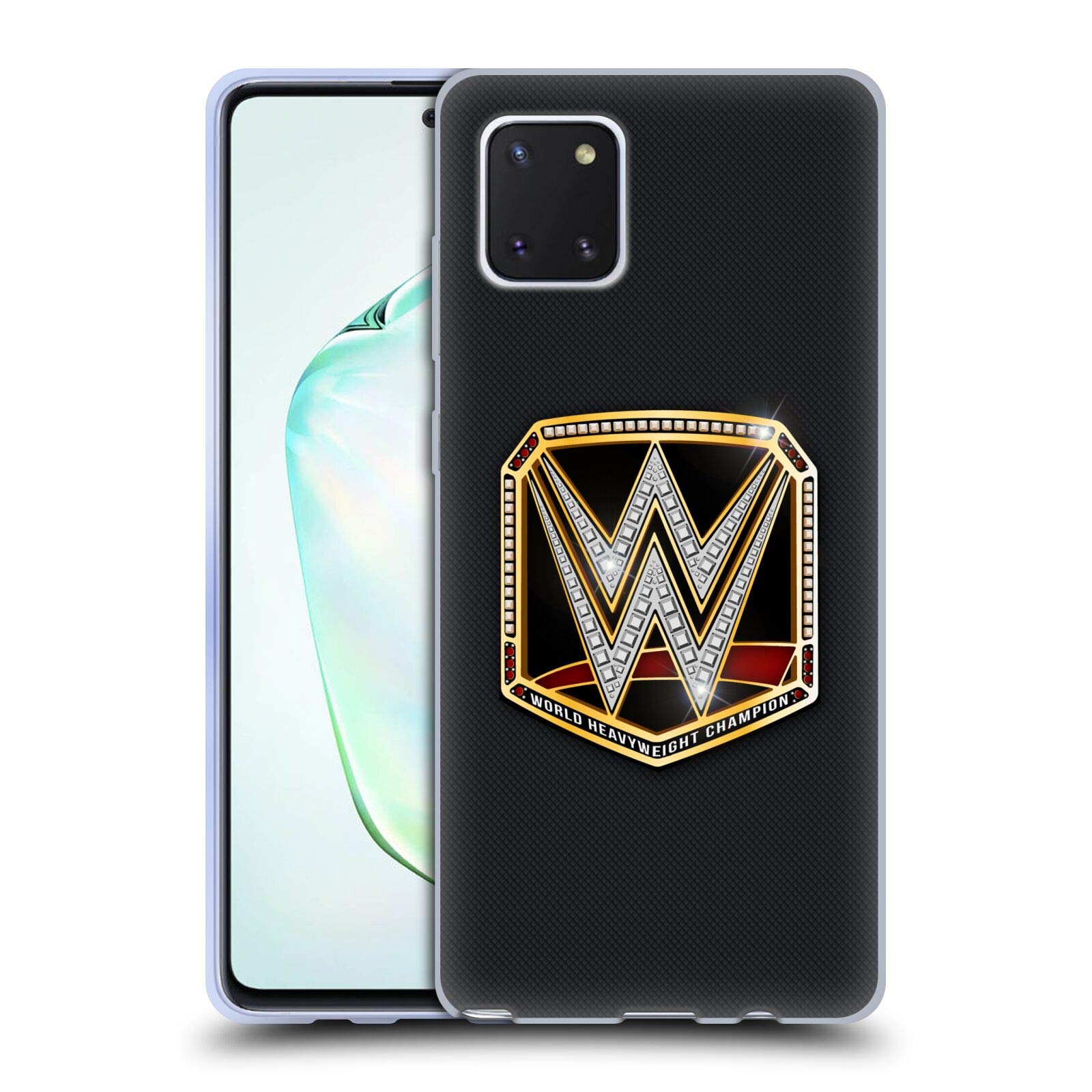 Head Case Designs WWE World Heavyweight Champion Title Belts Soft Gel Case for Samsung Galaxy Note10 Lite - Perfect for Wrestling Fans & Phone Protection