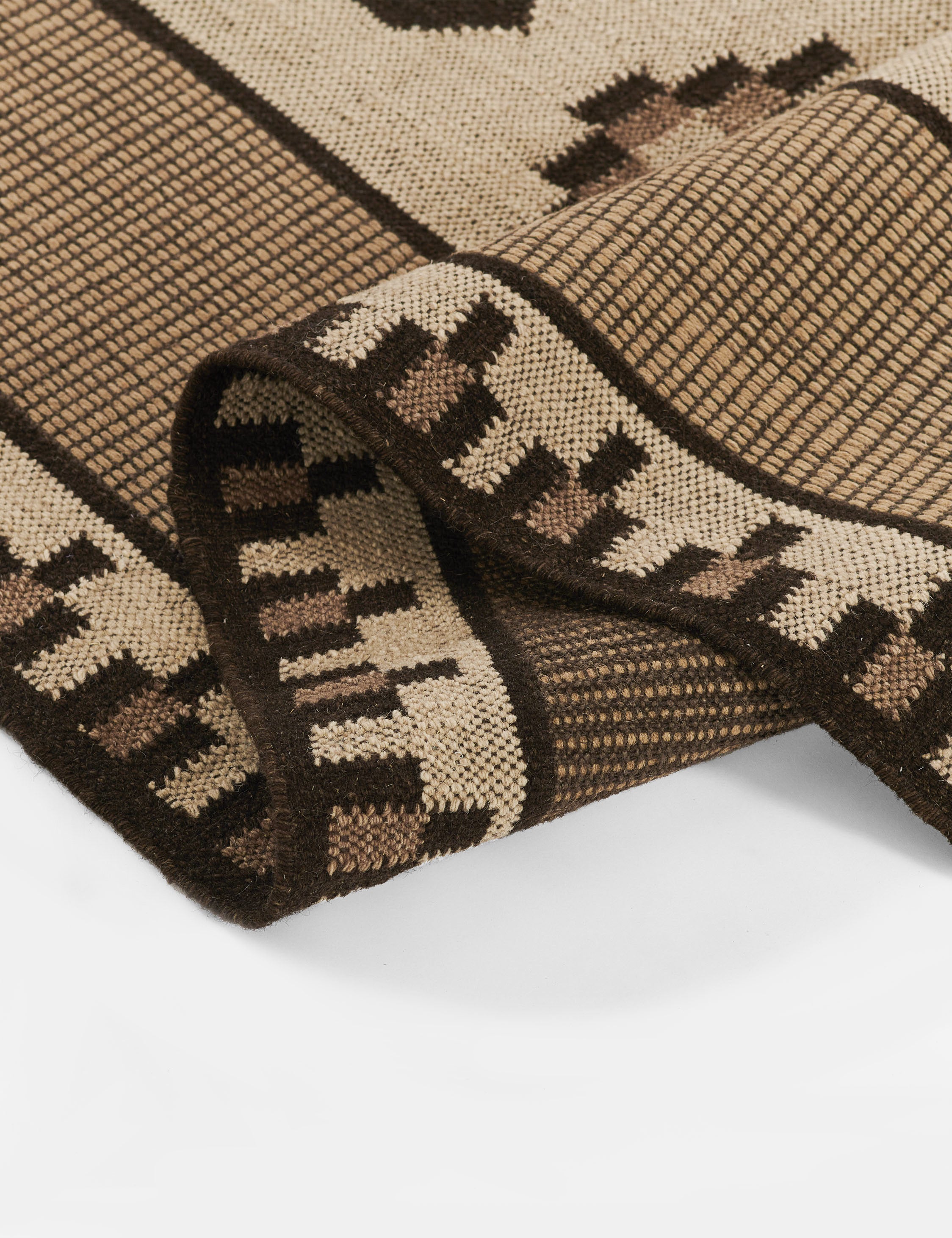 Premium Crouse Flatweave Wool Rug - Handmade Natural Fiber Area Rug for Living Room, Bedroom & Dining Room - Soft & Durable Home Decor for Cozy Spaces