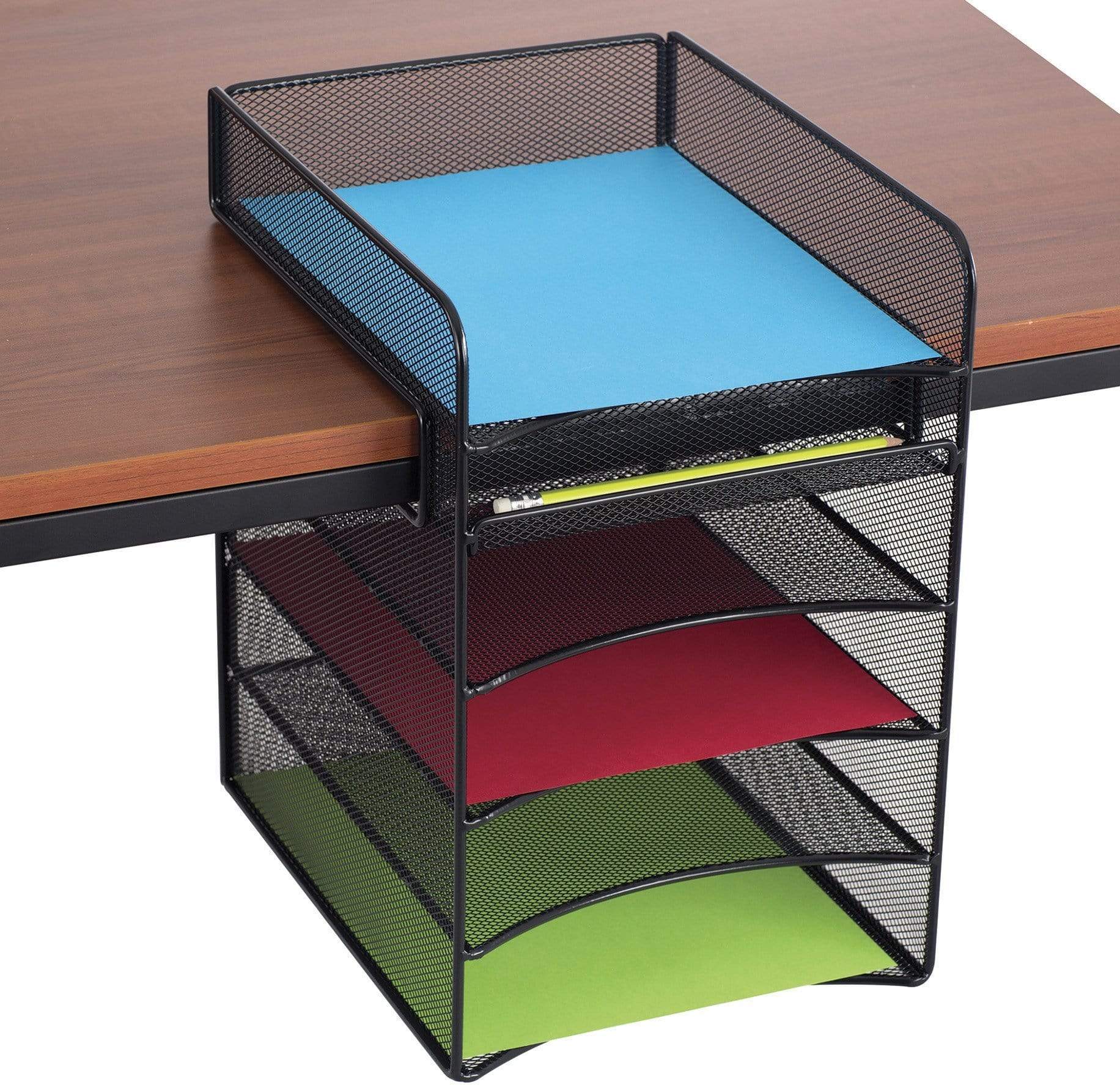 Safco Onyx 3240 Horizontal Hanging Storage File Organizer - Space-Saving Office & Home Document Management Solution for Files, Folders & Supplies