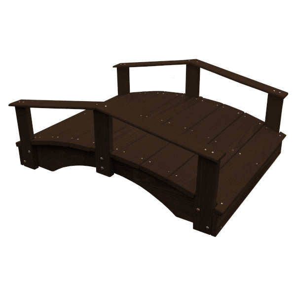 Handcrafted Oriental Garden Bridge - Decorative Asian Wooden Footbridge for Zen Gardens, Ponds & Backyard Landscaping
