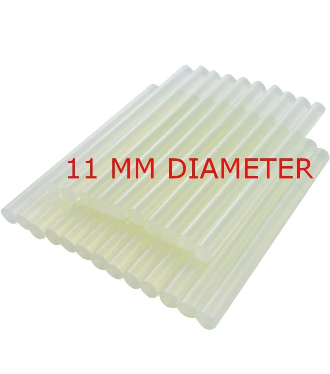 V-TEC 20 Pack 11mm Clear Hot Glue Sticks for 40-60W Glue Guns - Strong Adhesive for Arts, Crafts, DIY Projects, Electronics Repair & Home Improvement - Perfect for School Projects, Gift Wrapping & Household Fixes [11mm x 20 Sticks]