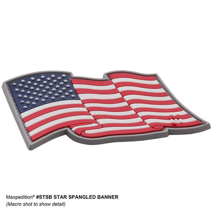Star Spangled Banner American Flag Morale Patch - Patriotic Hook and Loop Patch for Military, Tactical Gear & Backpacks - Perfect for Veterans Day, 4th of July & Military Appreciation Events