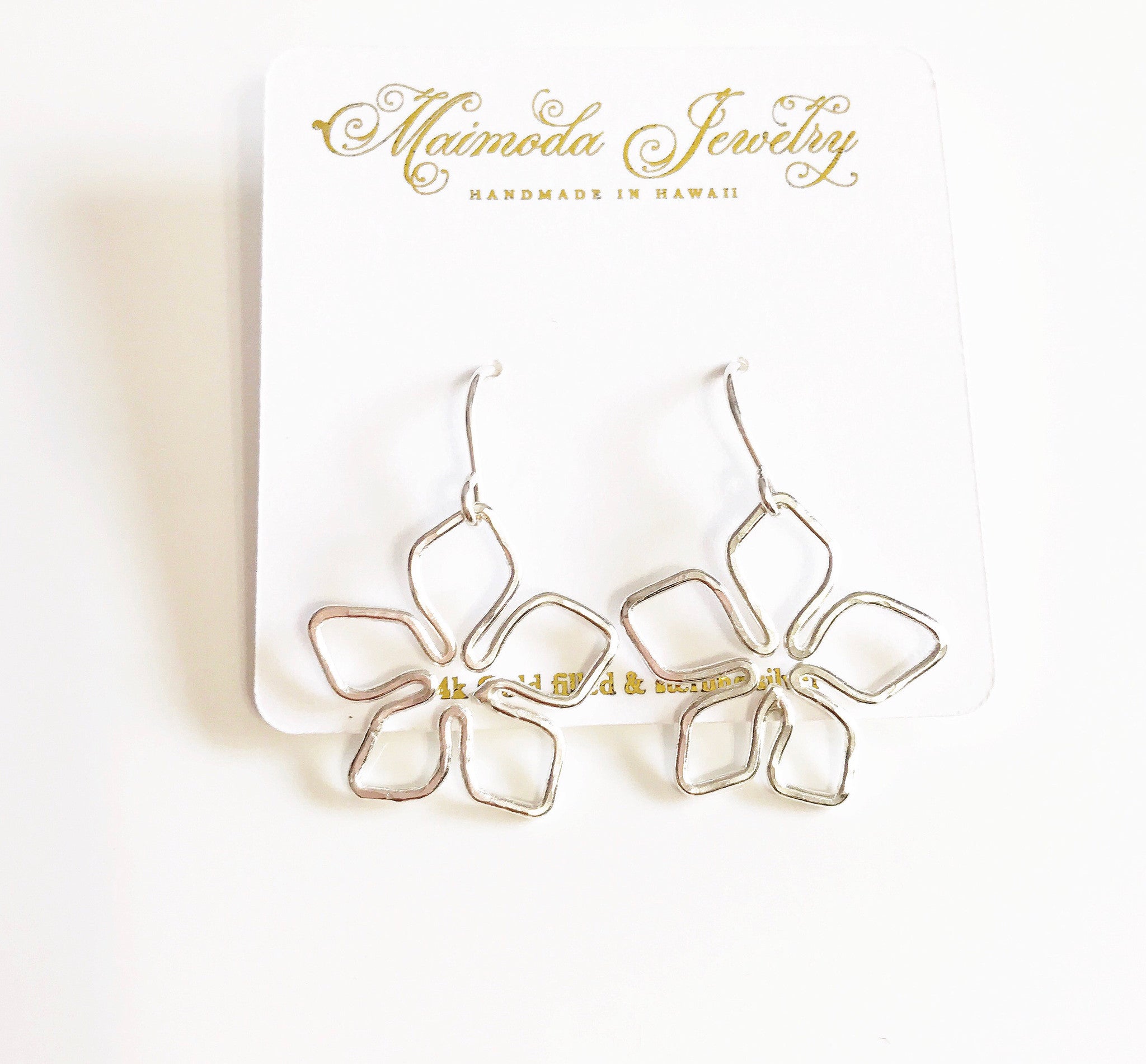 Tiare Flower Earrings - Small Hawaiian Tiare Blossom Studs (E340) for Women | Perfect for Beach Weddings, Luau Parties & Tropical Vacations