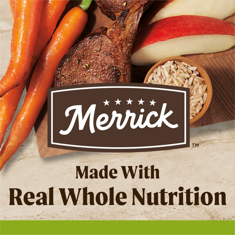 Merrick Healthy Grains Premium Adult Dry Dog Food - Natural Lamb & Brown Rice Recipe for Large & Small Dogs | High Protein Kibble for Active Pets | Perfect for Daily Meals & Training Treats