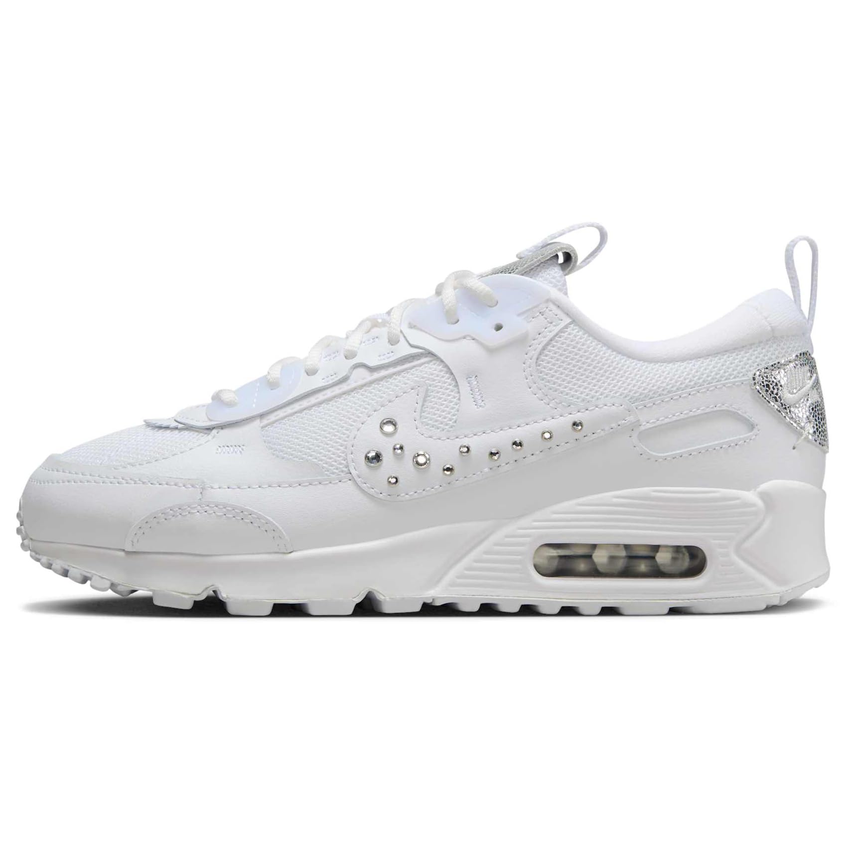 Nike Women's Air Max 90 Futura Sneakers with Studded Swoosh Logo - Comfortable Running Shoes for Women, Gym Workouts & Casual Streetwear Fashion