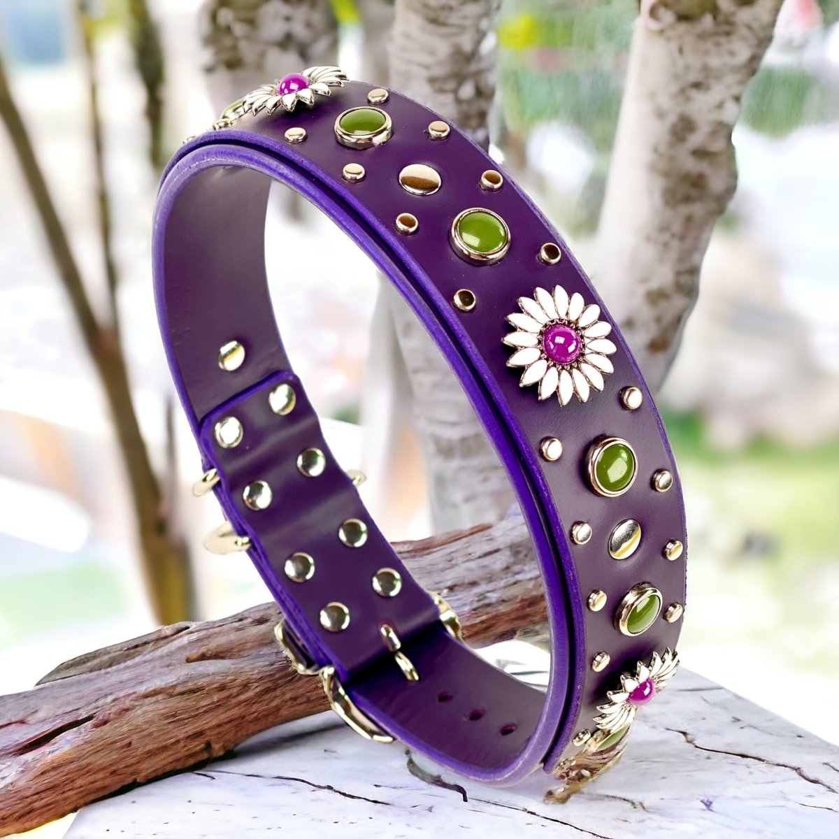 Premium Purple Dog Collar - Kalina Soft Nylon Pet Collar with D-Ring | Perfect for Walking, Training & Outdoor Adventures