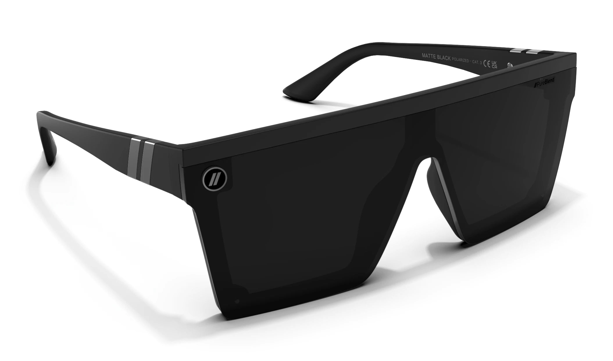 Providence Dx Matte Black Sunglasses - Polarized UV Protection for Men & Women - Perfect for Driving, Running, and Outdoor Activities