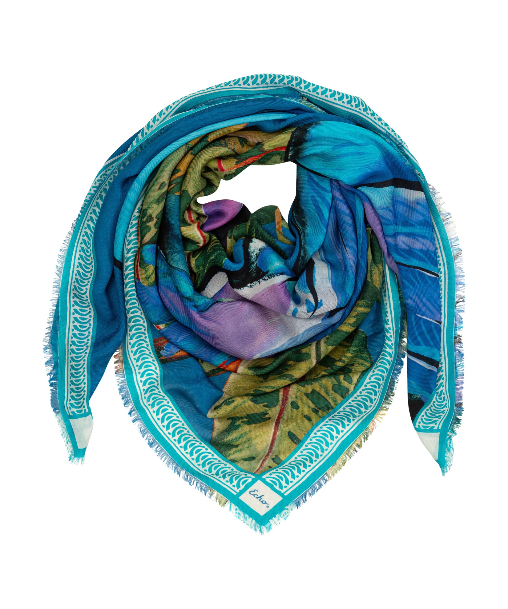 Stylish Two Toucans Square Scarf - Lightweight Fashion Accessory for Women, Perfect for Spring Outfits, Beach Cover-ups & Boho Chic Looks