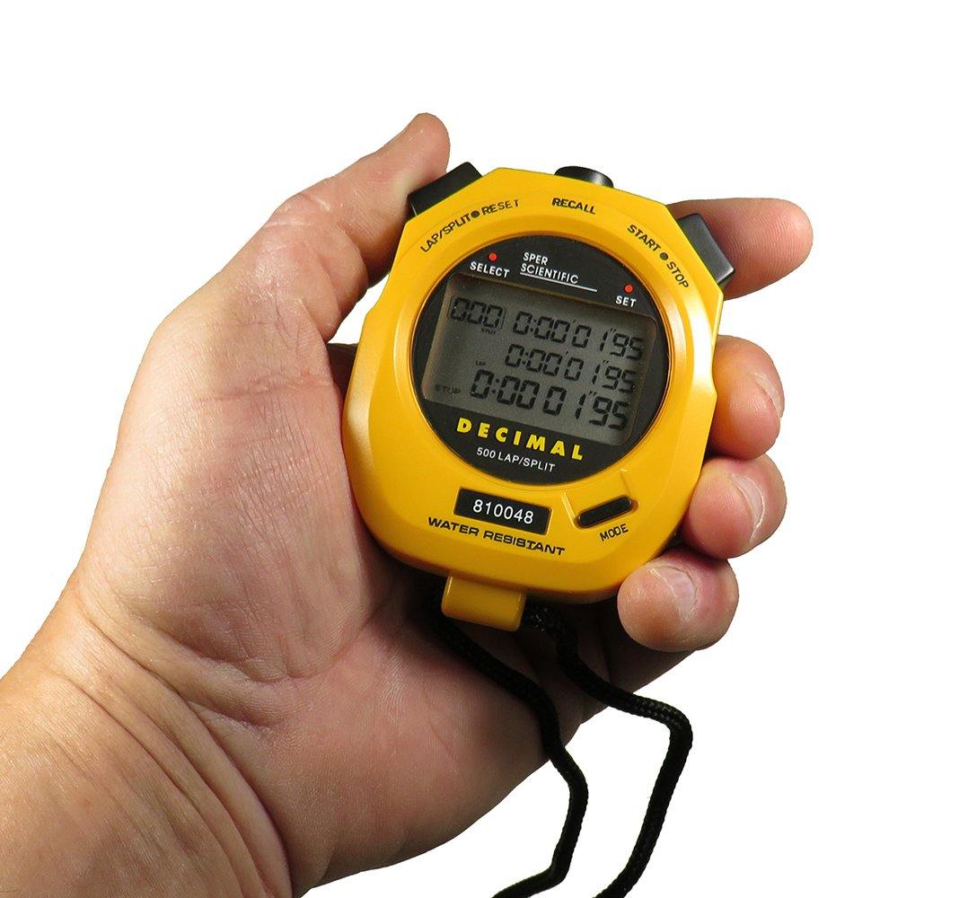 Precision Digital Stopwatch with Large Decimal Display - Perfect for Sports, Fitness Training, and Scientific Experiments