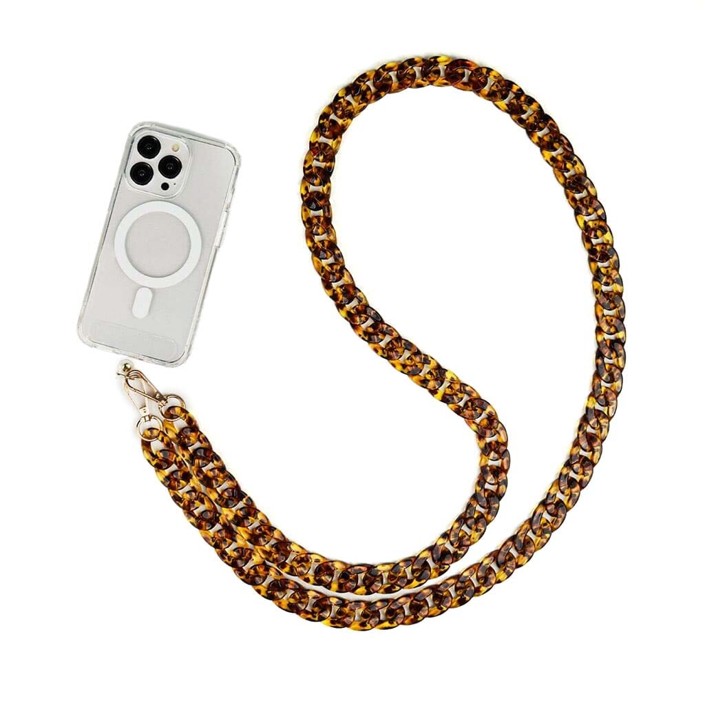 Brown Crossbody Phone Strap - Adjustable & Stylish Phone Lanyard for Women & Men - Perfect for Travel, Shopping, and Hands-Free Convenience