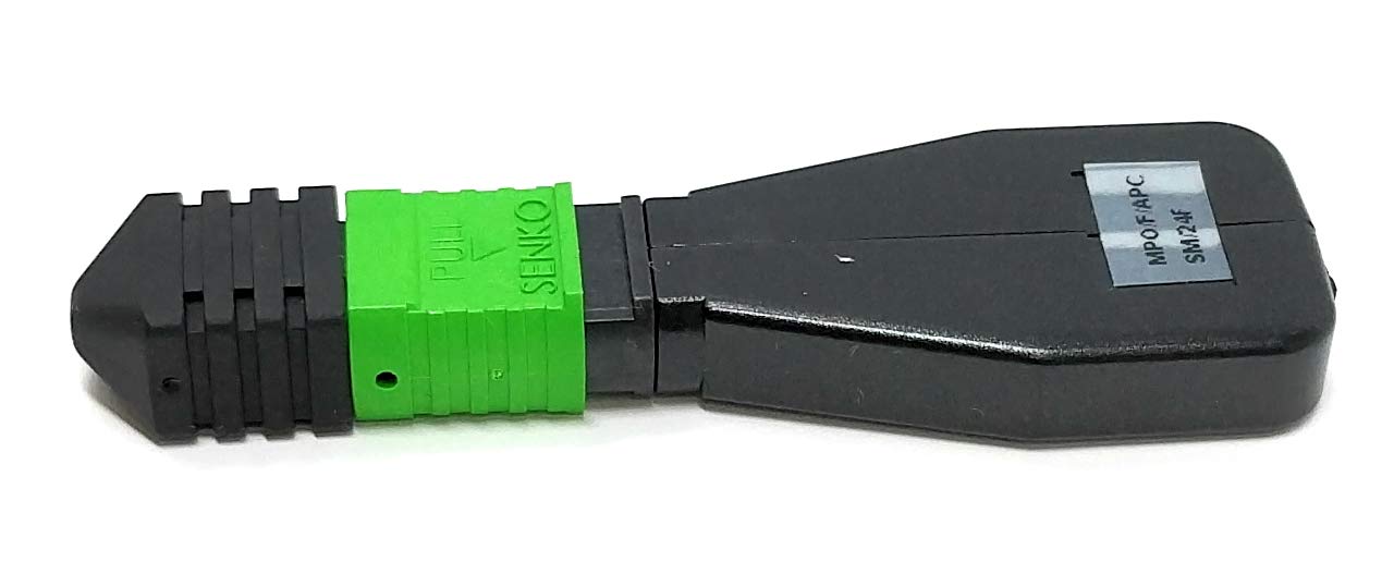 RiteAV MPO/MTP Loopback Adapter - Singlemode 9/125μm 24 Fiber Female Connector - for Network Testing & Fiber Optic Equipment Calibration