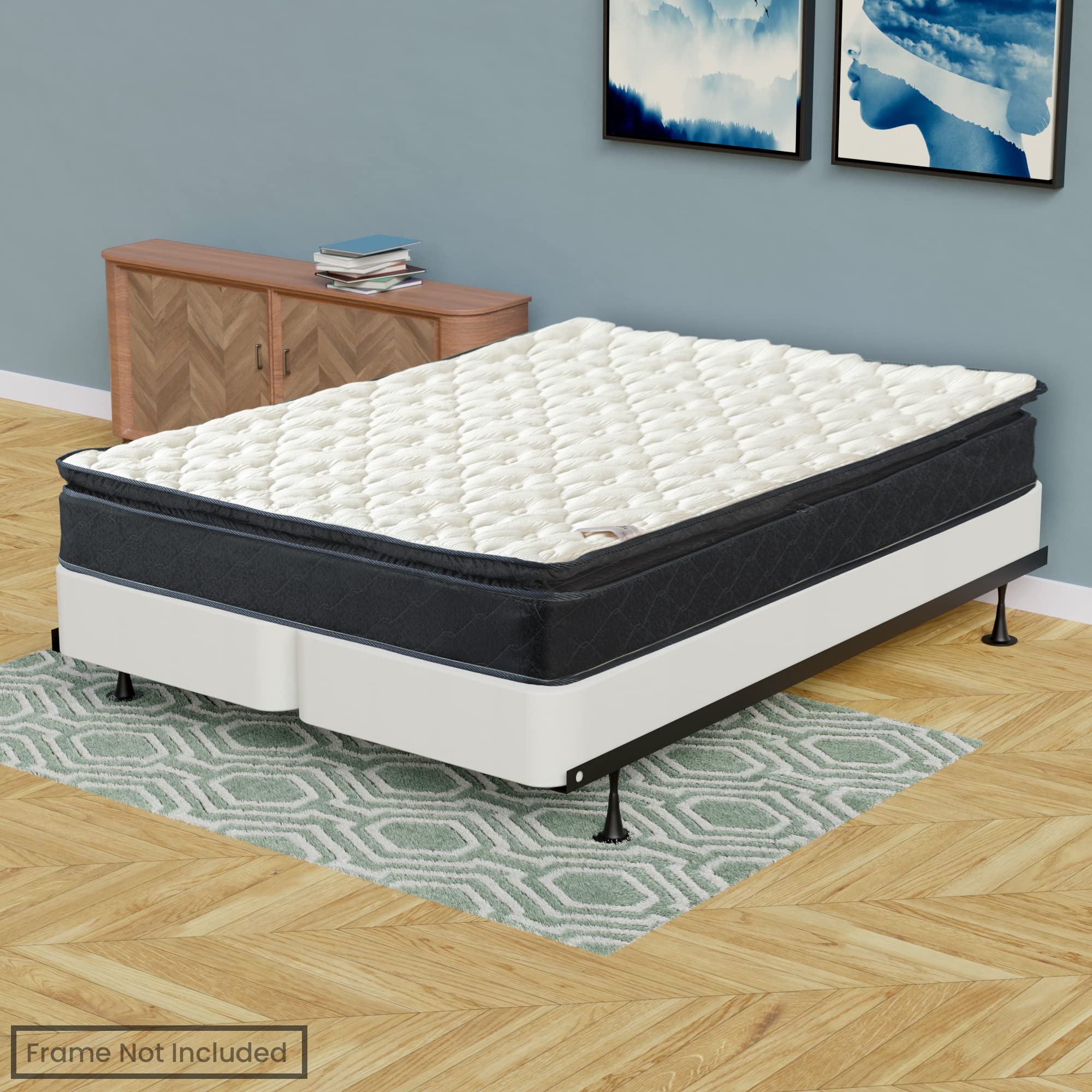 Treaton 9 Inch Twin Medium Firm Hybrid Mattress with Pocket Springs & 4