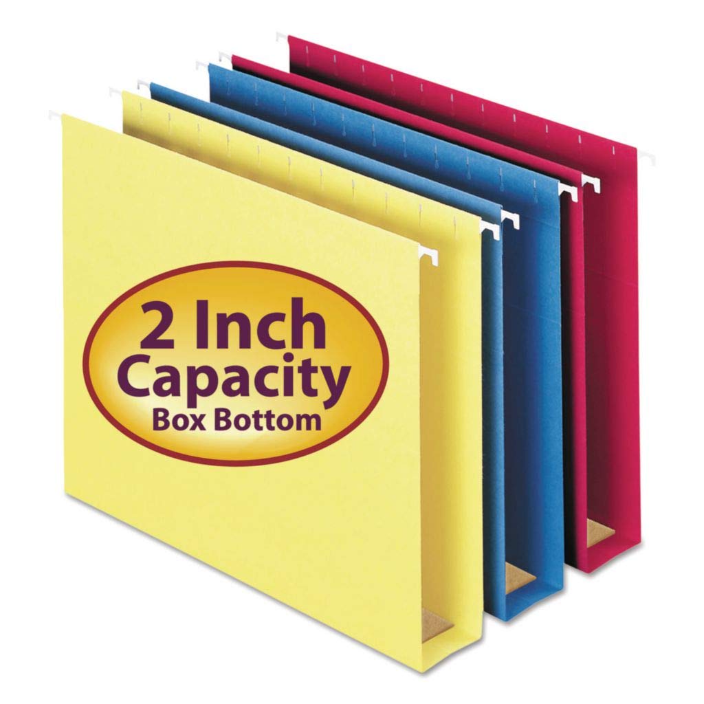 Smead Box Bottom Hanging File Folders - Letter Size (SMD64264) - 25-Pack for Office Organization, Filing Cabinets, and Document Storage