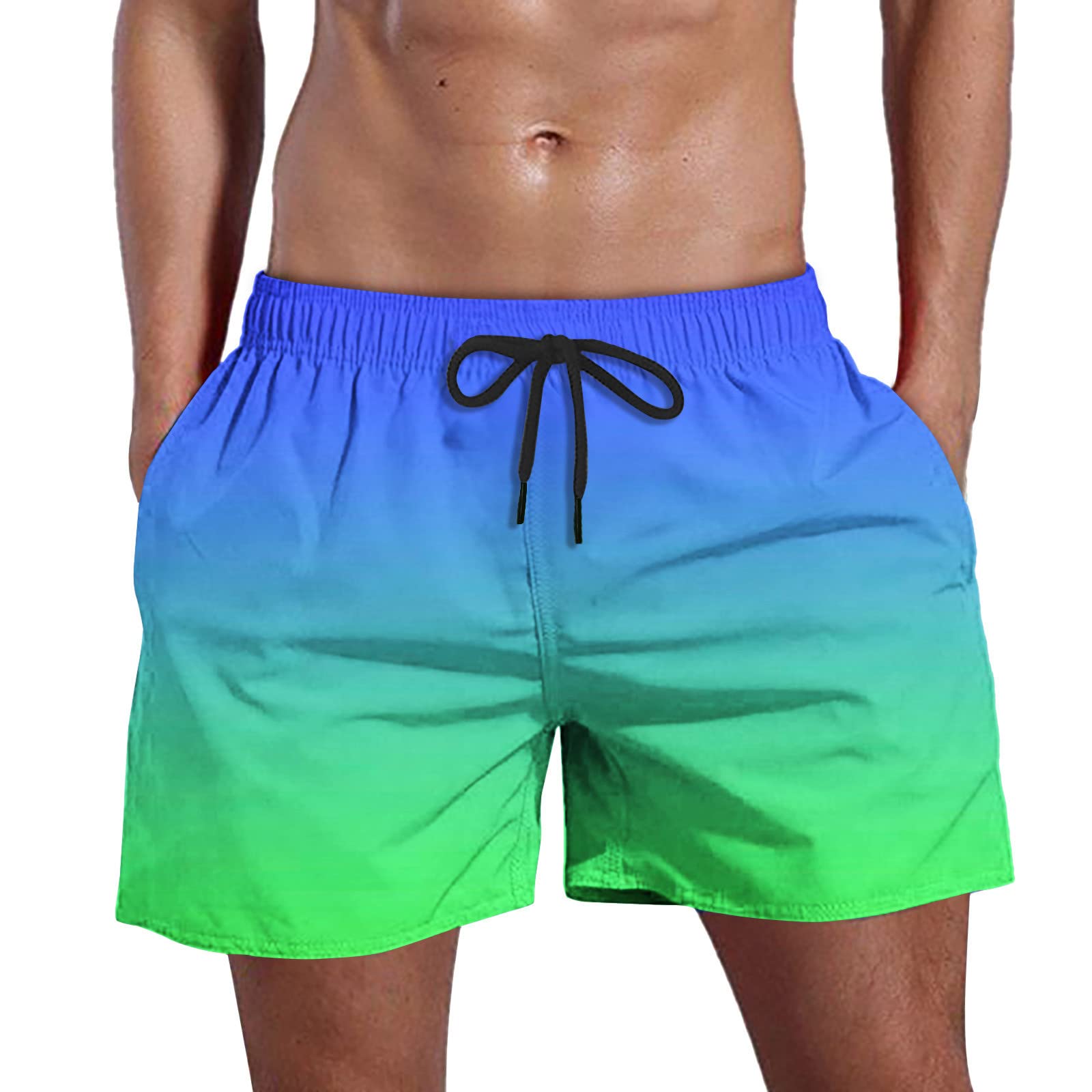 2024 Men's Fashion Beach Shorts - Casual Drawstring Gym Shorts with Pockets, Solid & Candy Colors - Perfect for Swimming, Surfing, and Summer Outdoor Activities