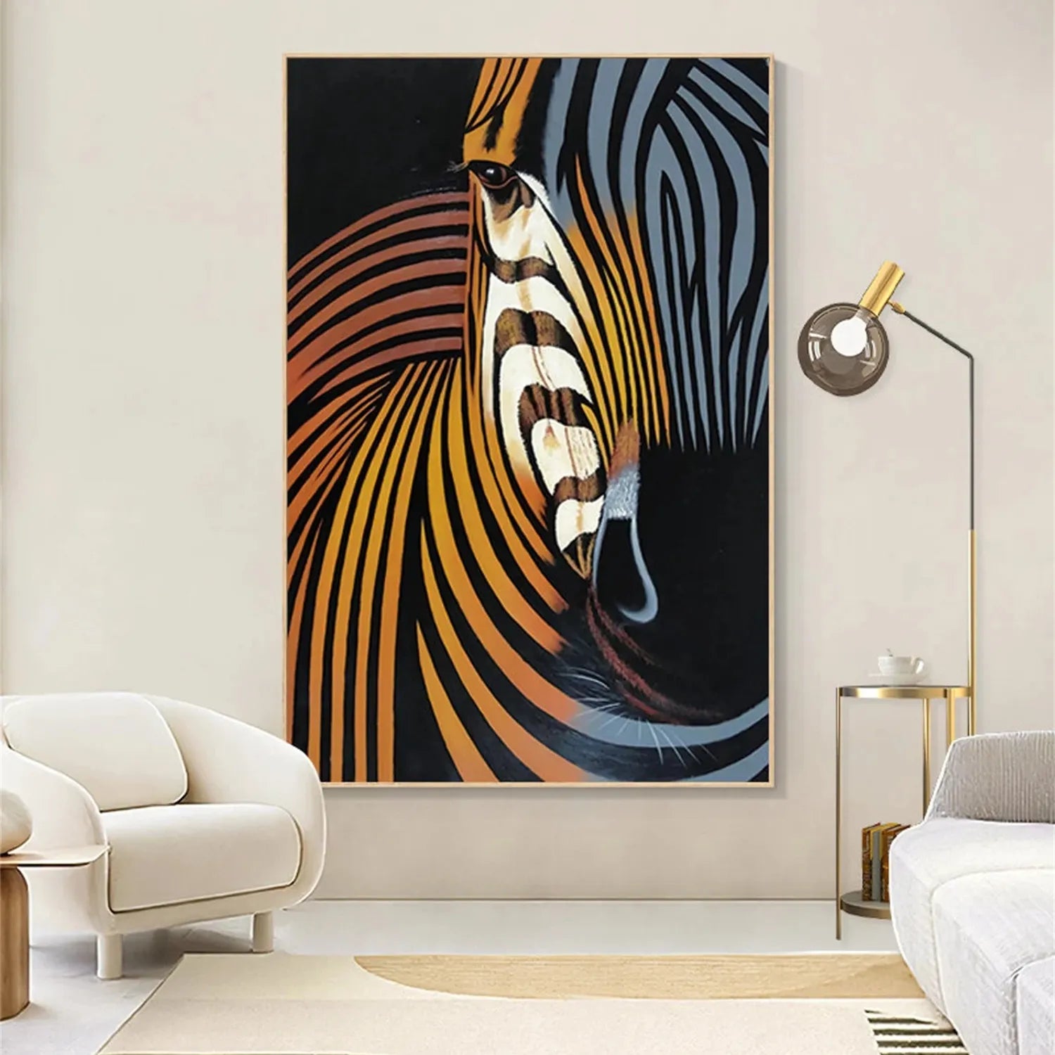 Animal Art Painting #AP067 - Handmade Canvas Wall Art for Home Decor, Living Room, Bedroom & Office