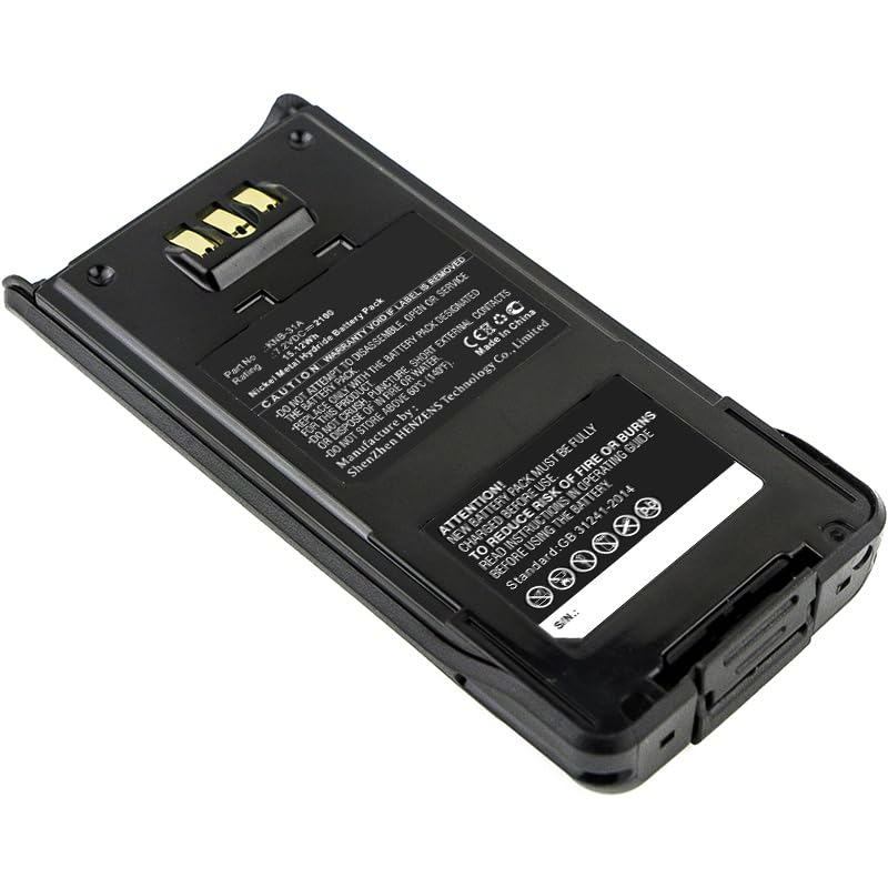 Synergy Digital 2-Way Radio Battery - Ni-MH 7.2V 2100mAh Replacement for Kenwood KNB-31A | Long-Lasting Power for Walkie Talkies | Perfect for Construction, Security & Outdoor Adventures