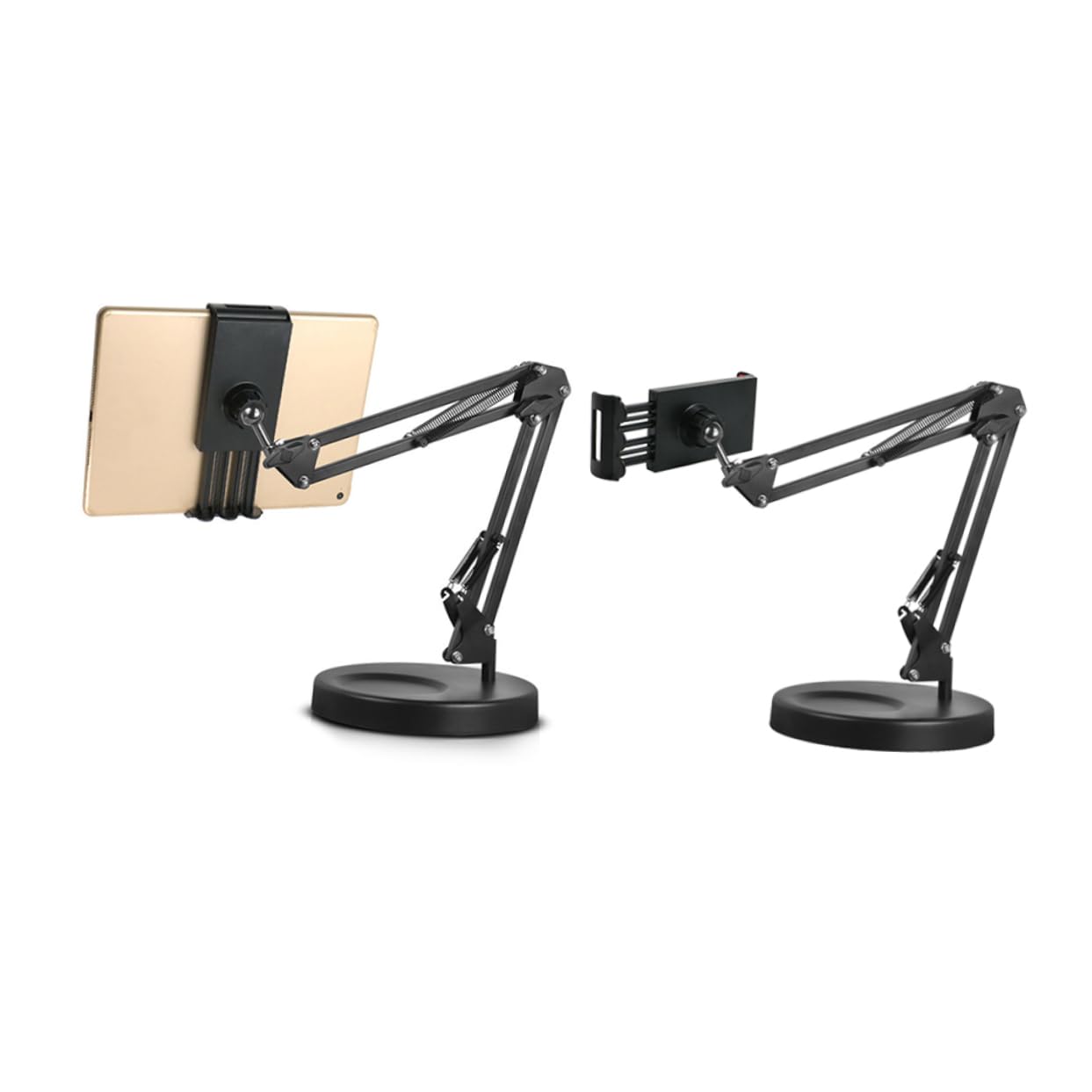 ABOOFAN Universal Flexible Phone Holder with 360° Rotatable Ball Neck & Metal Base - Adjustable Desk Stand for iPhone, Samsung, Galaxy - Perfect for Home Office, Video Calls, Watching Movies & Hands-Free Use