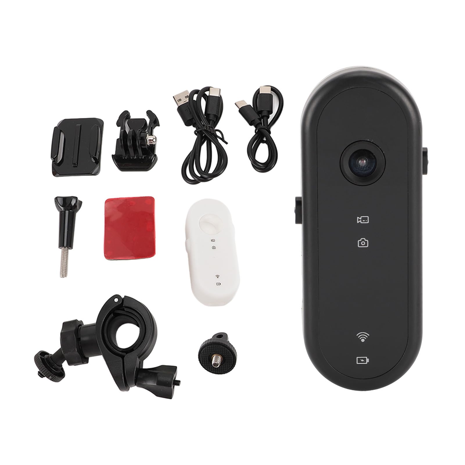 4K Waterproof Action Camera - 1080P HD Sports Camera with WiFi & APP, Wearable Pocket Camera for Vlogging, Cycling, Skiing, Surfing & Outdoor Adventures