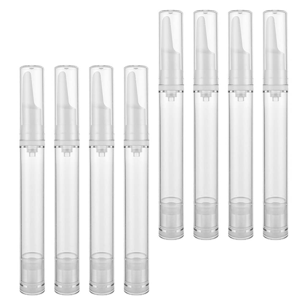 **HEALLILY 8Pcs 15ml Airless Pump Bottles - Refillable Vacuum Travel Containers for Eye Serum, Lotion, Cream & Makeup Foundations | Portable & Leak-Proof for Skincare, Travel & Daily Use**